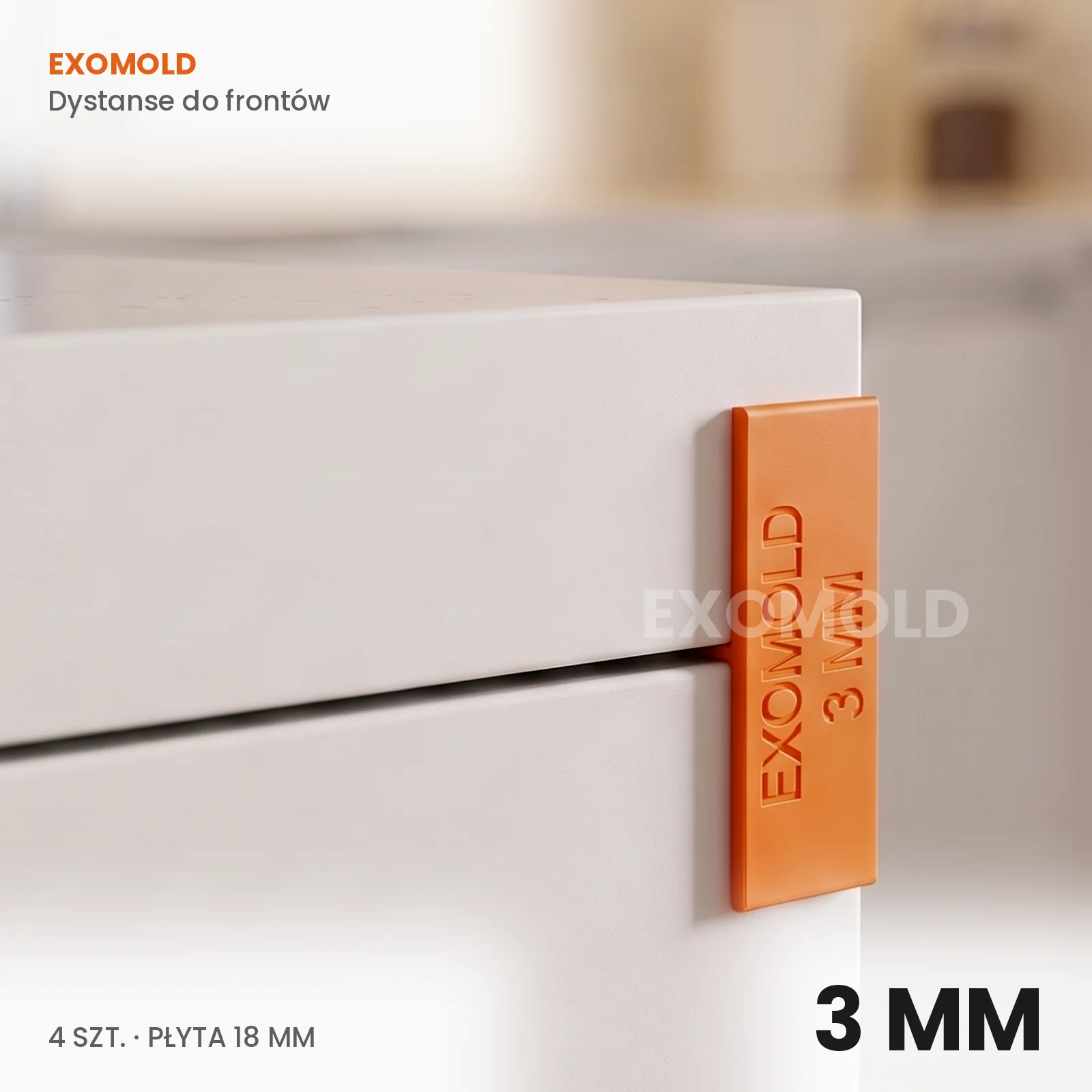 Dystanse do frontów EXOMOLD 3 mm