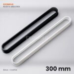 Rozeta wentylacyjna meblowa 300 mm, biała i czarna – EXOMOLD