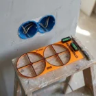 Szablon do puszek elektrycznych Ø68 mm, rozstaw 71 mm – podwójny, 2 puszki - zdjęcie 13