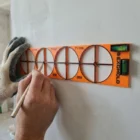 Szablon do puszek elektrycznych Ø68 mm, rozstaw 71 mm – poczwórny, 4 puszki - zdjęcie 10